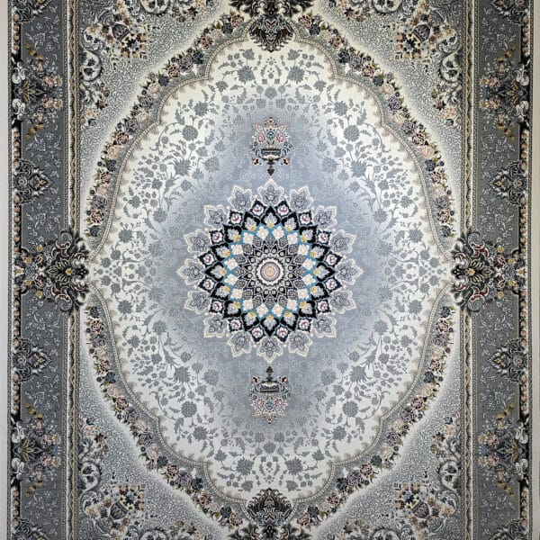 ALT: فرش کمند کرم در دکوراسیون کلاسیک – Kamand Kerem Persian rug in luxury living room